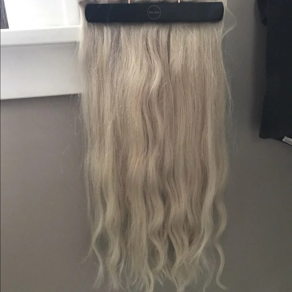 Bellami platinum blonde hair extensions
